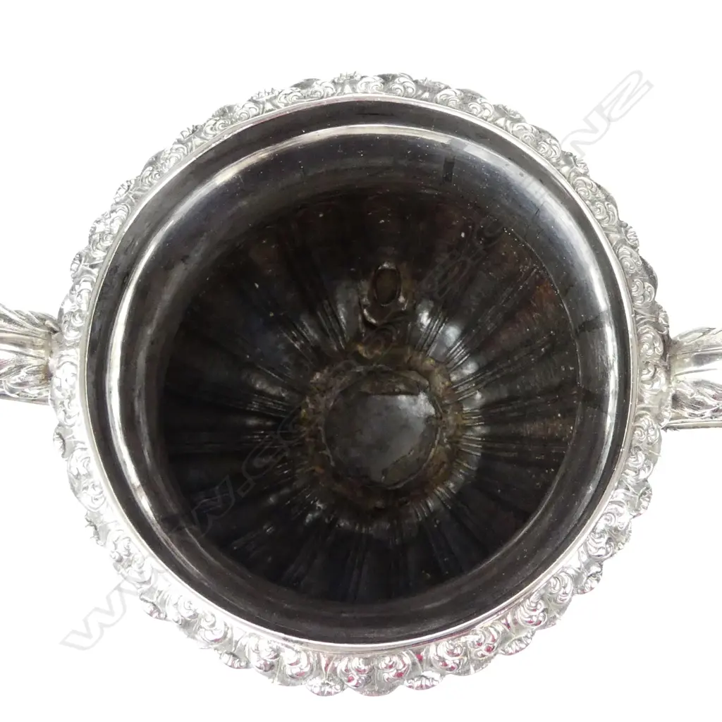 A19thC Indian Colonial silver presentation wine urn and cover Image 1++