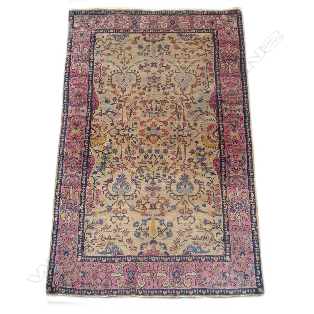 A hand knotted Persian rug Image 1++