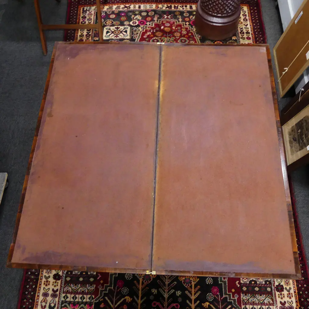A Regency rosewood card table Image 1++