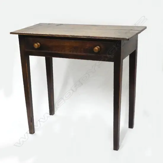 A Georgian country oak side table