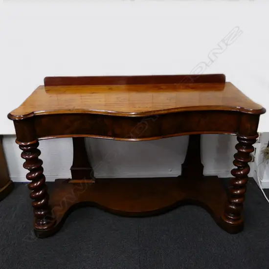 A Victorian mahogany hall table