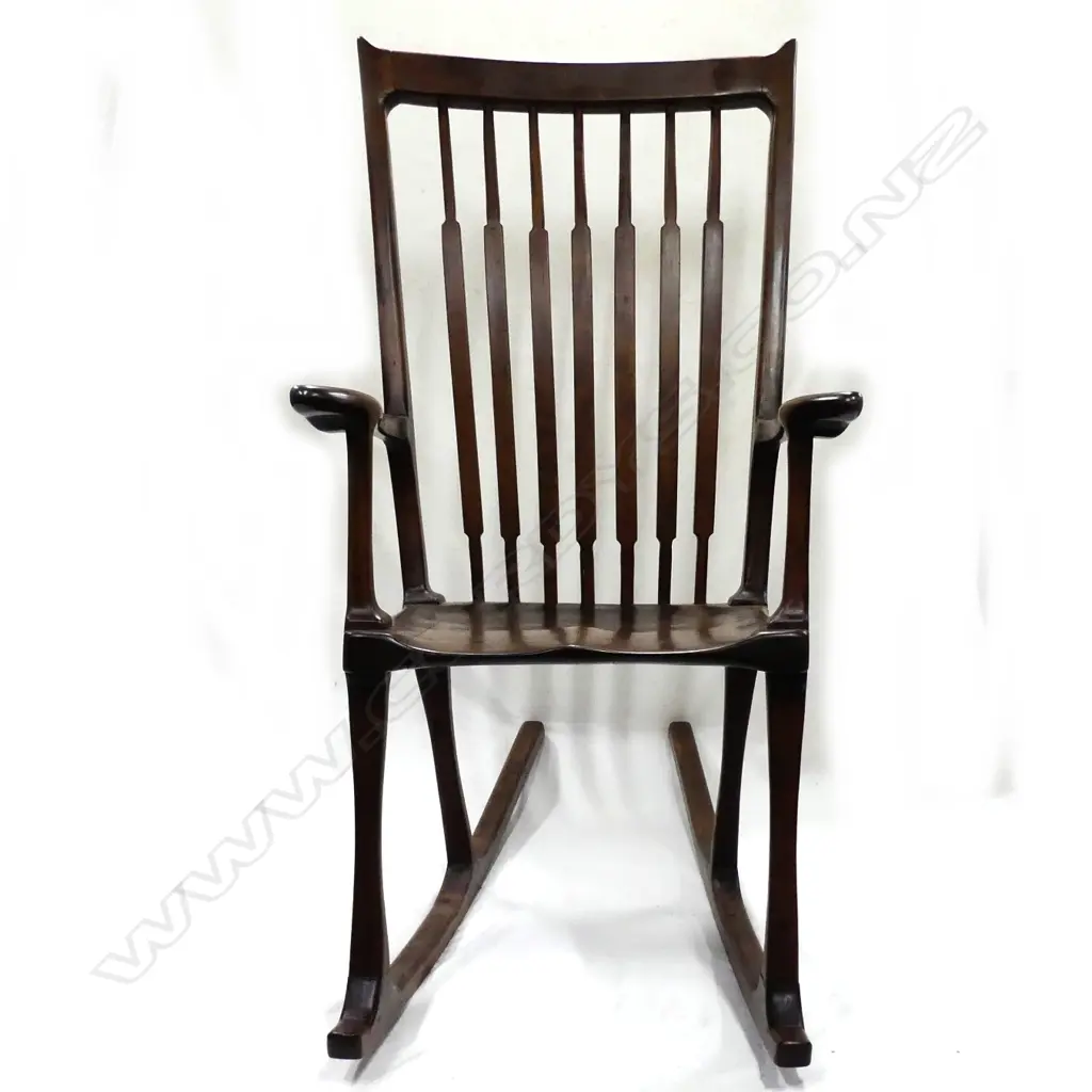 A retro style puriri rocking chair Image 1++