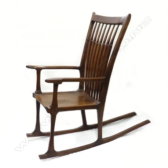 A retro style puriri rocking chair