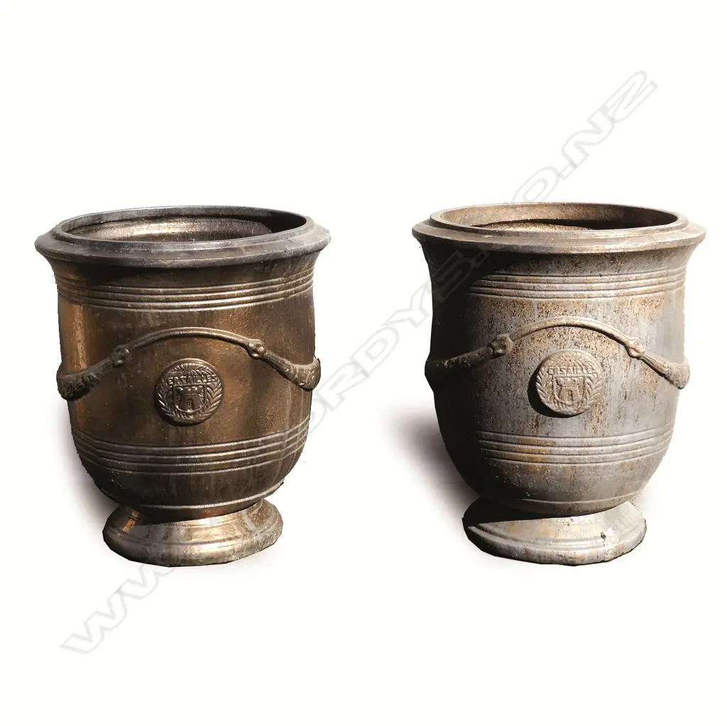 A pair of large French style 'Versailles' garden urns Image 1++