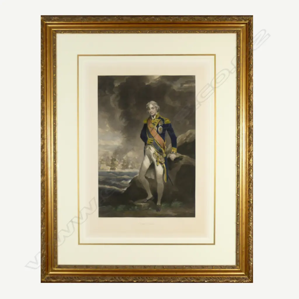 A hand coloured mezzotint 'Lord Nelson' Image 1++