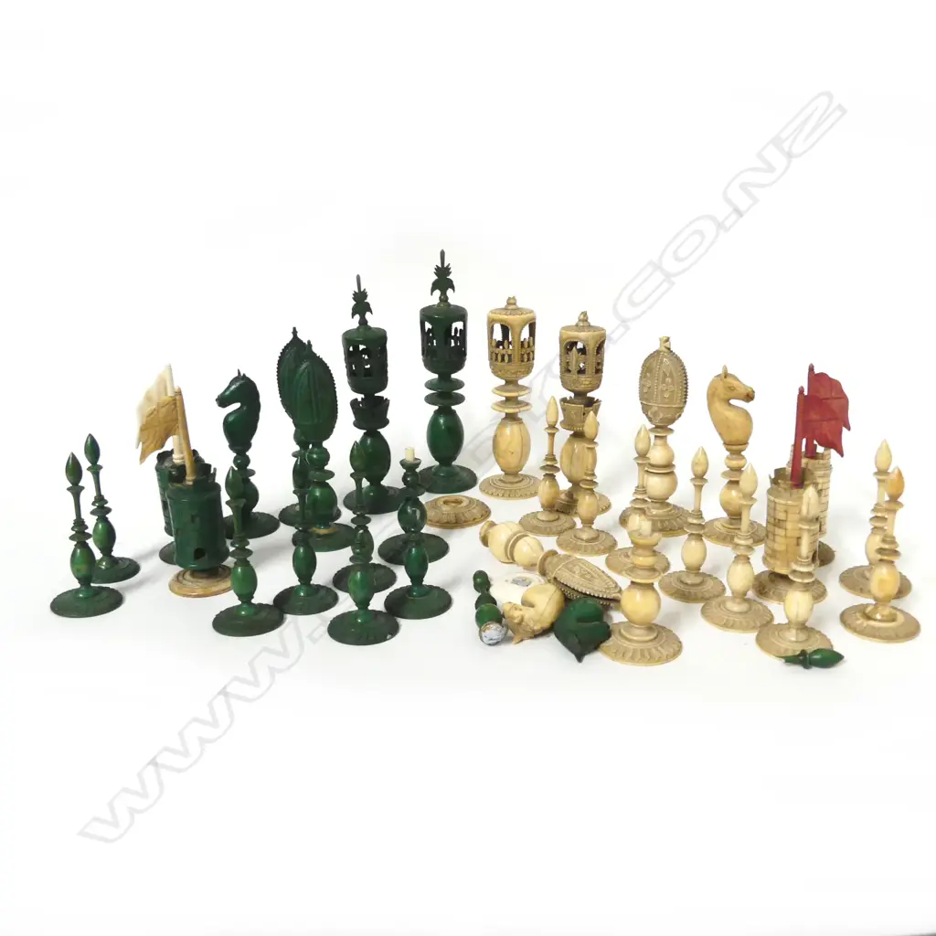 An ivory chess set Image 1++