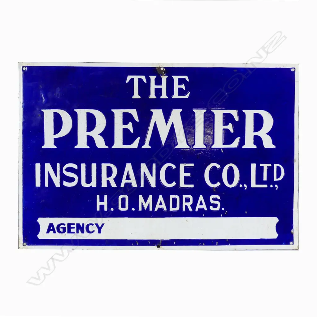 A vintage enamel sign Image 1++