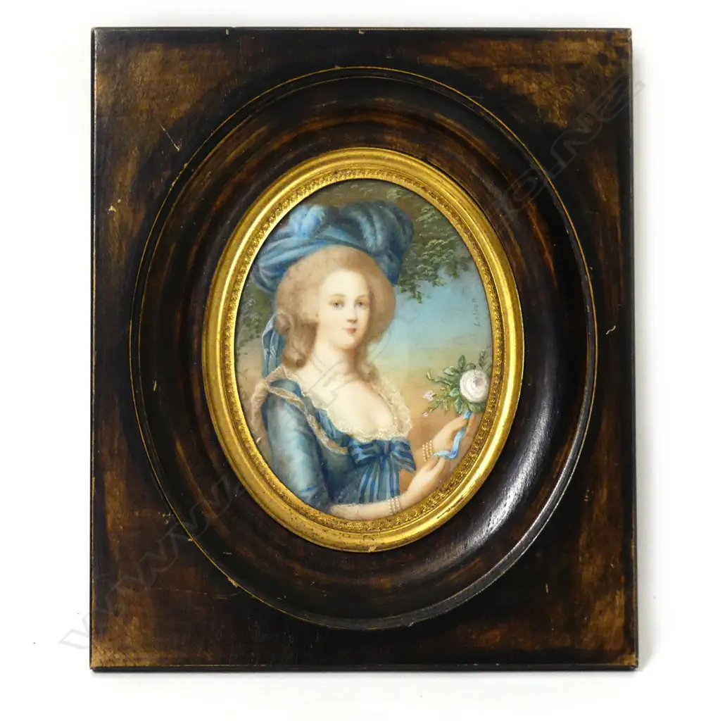 A portrait miniature on ivory Image 1++