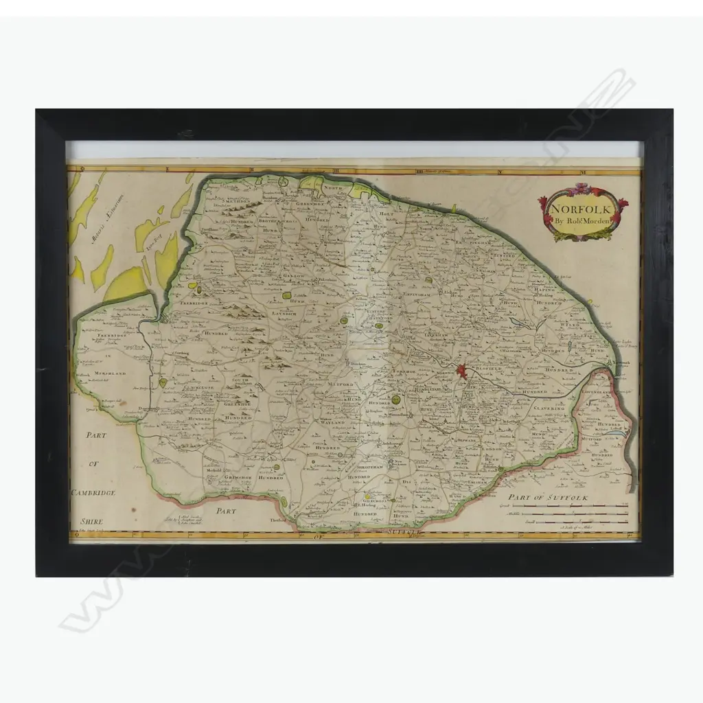 A 17thC map by Robert Morden Image 1++