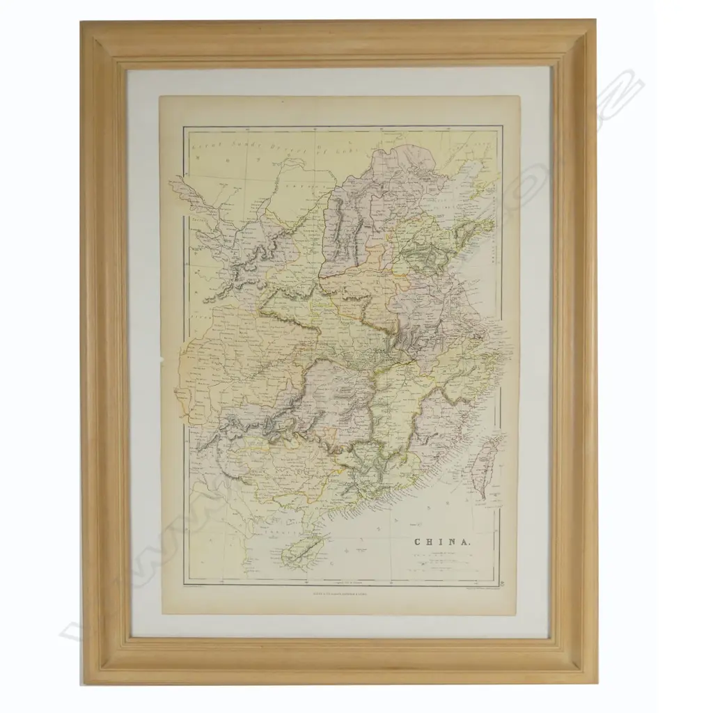 A 19thC map of China Image 1++
