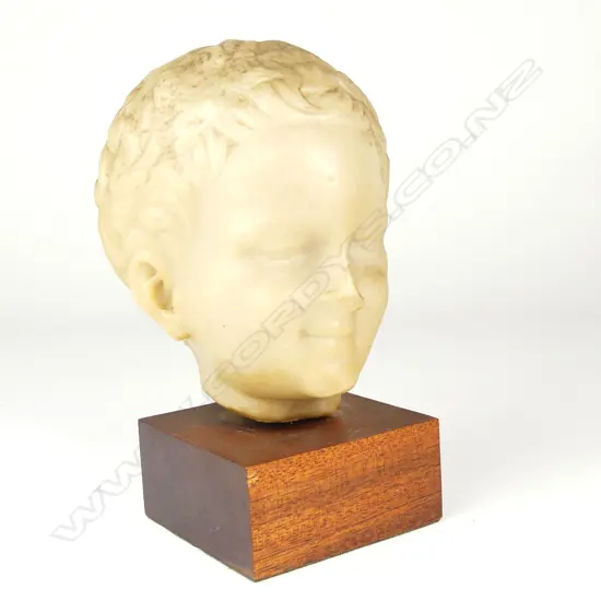 A replica of a marble sculpture