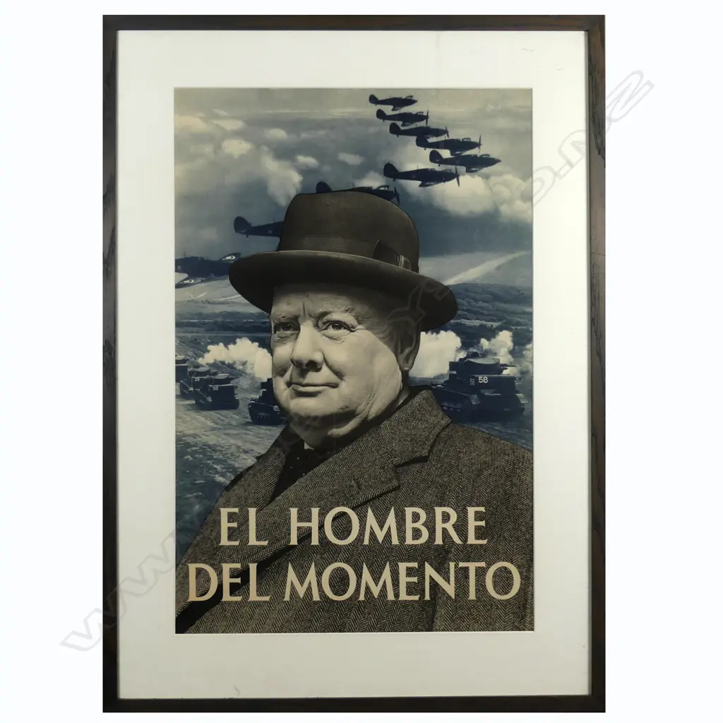A WWII period poster of Churchill Image 1++