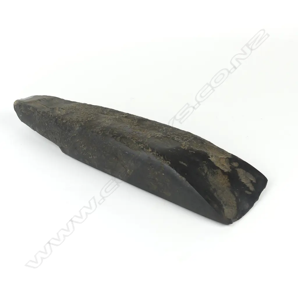 A Maori pre-European large argillite toki (adze) Image 1++