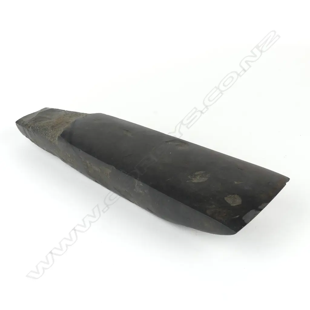 A Maori pre-European large argillite toki (adze) Image 1++