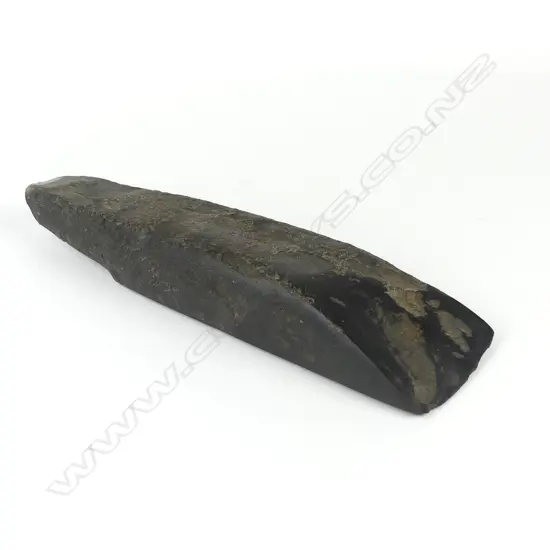 A Maori pre-European large argillite toki (adze)