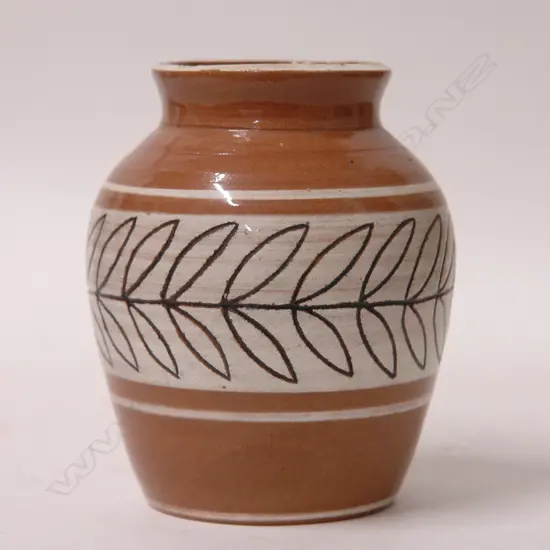 An early Mirek Smisek decorated vase