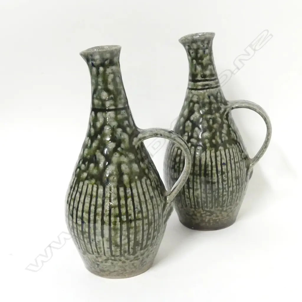 A pair of early ('50s/'60s) Mirek Smisek salt glaze jugs Image 1++