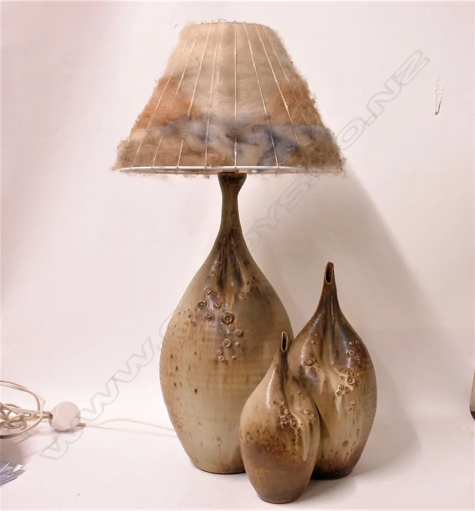 An Ian Firth triple vase lamp base Image 1++