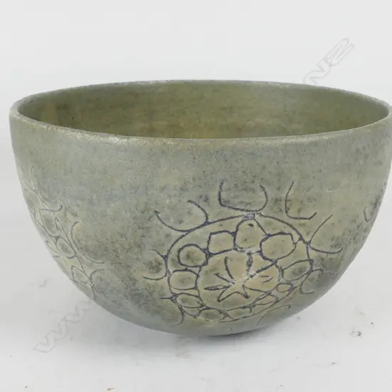 Els Boone studio pottery bowl. From the 'Unica' Experimental Department of De Porceleyne Fles