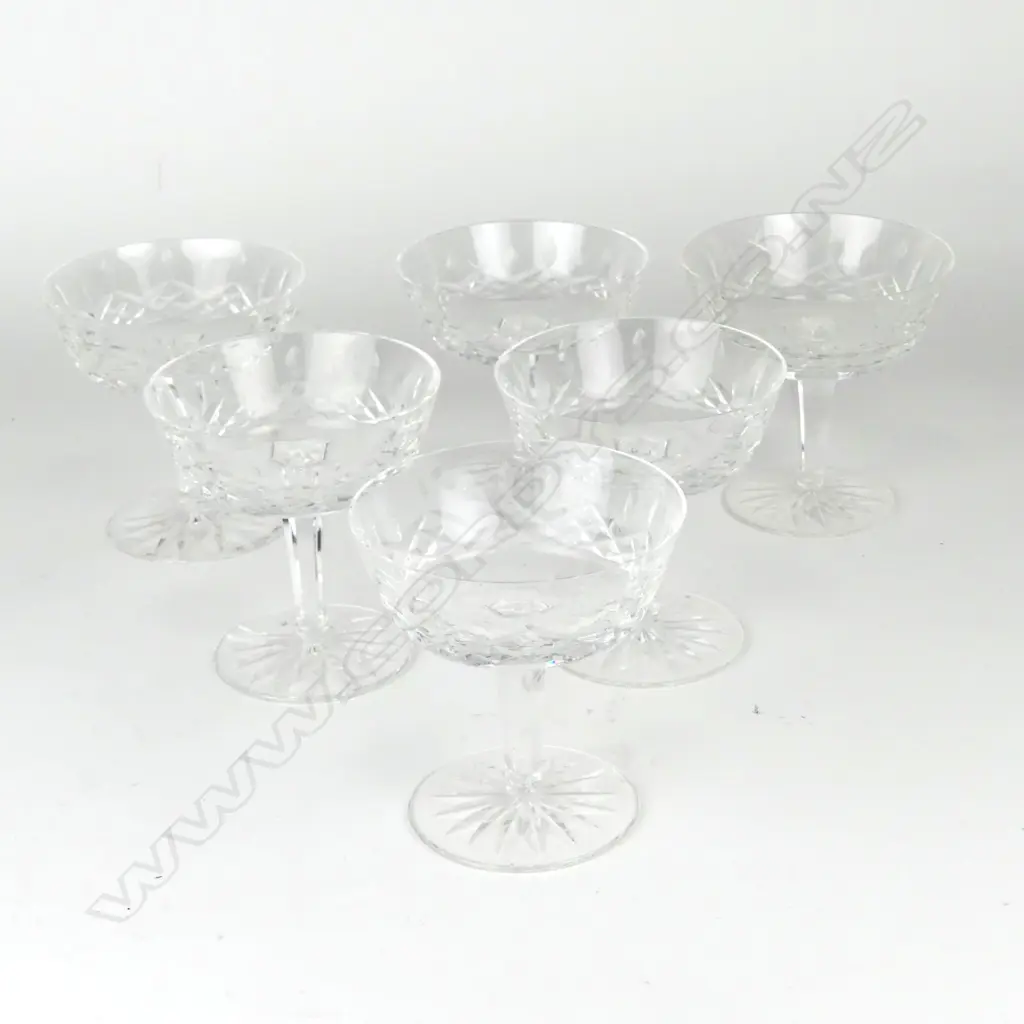 set of six Waterford champagne glasses Image 1++
