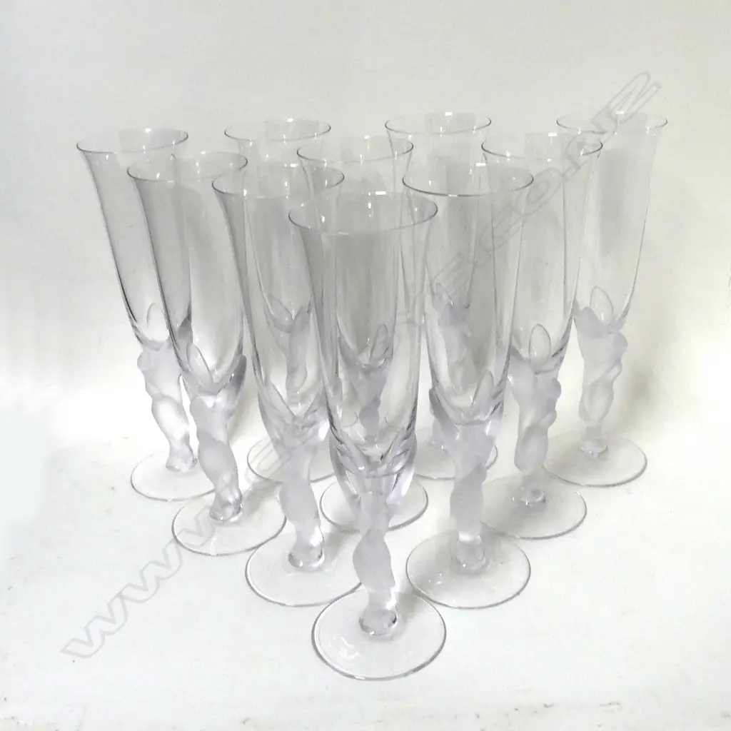 Ten Carl Faberge champagne flutes Image 1++