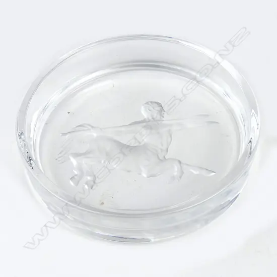 A Remy Martin crystal nut dish