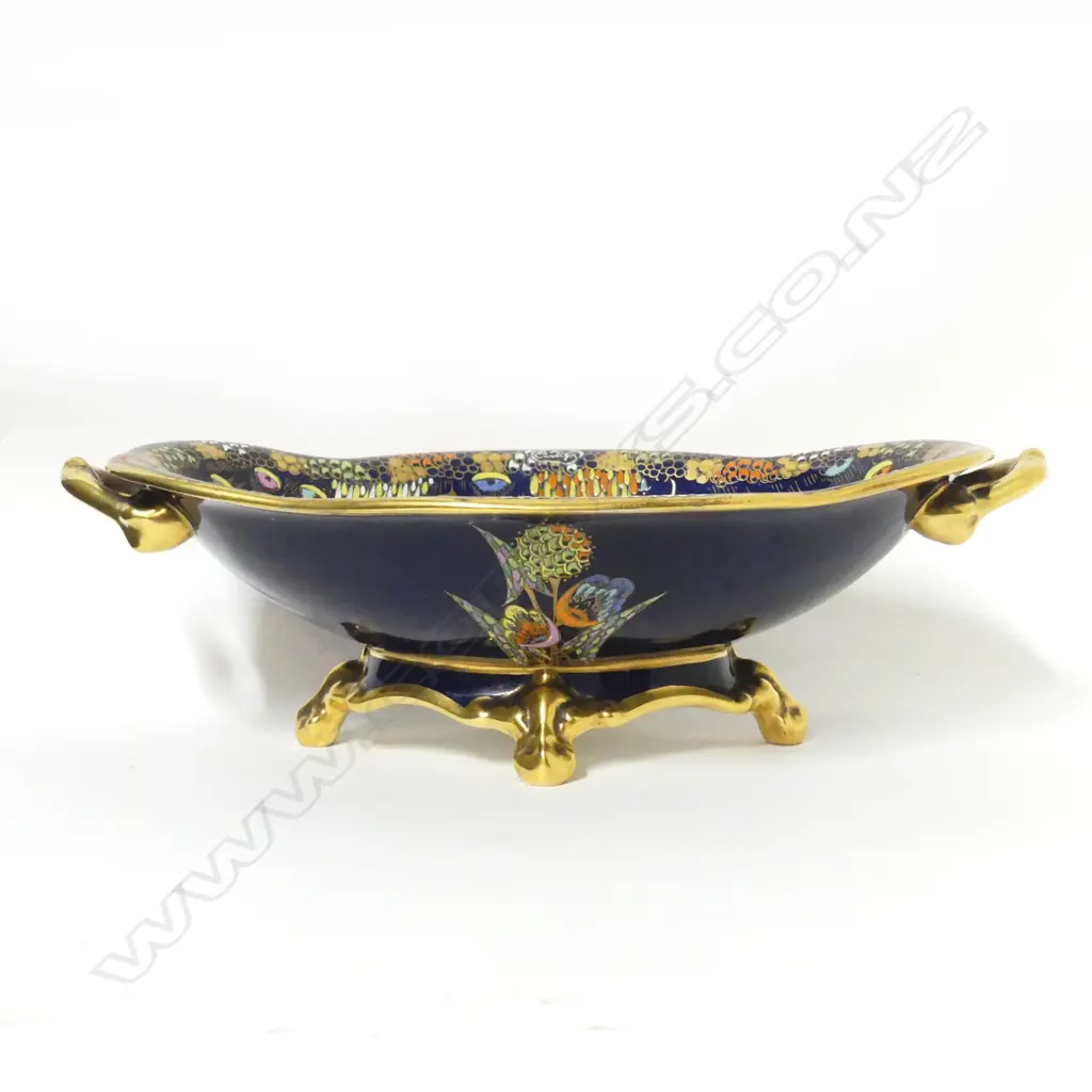 A Carlton Ware 'Devil's Copse' pattern lozenge shaped bowl Image 1++
