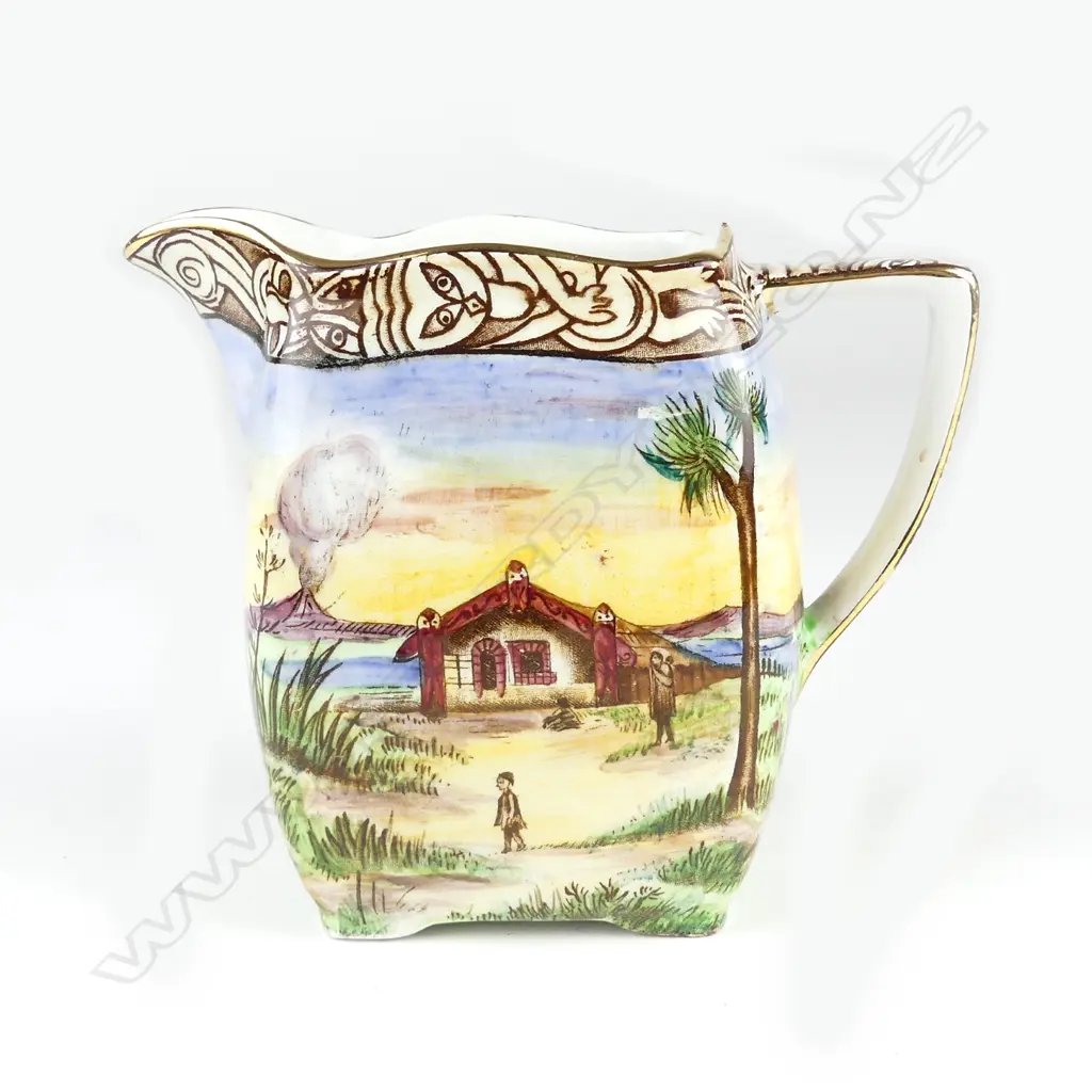A vintage Grimwades Ltd 'Maoriland' jug Image 1++