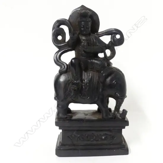 A Chinese carved hardwood figure