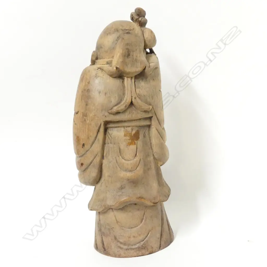 A Chinese carved bamboo figure of Shou Lao Image 1++