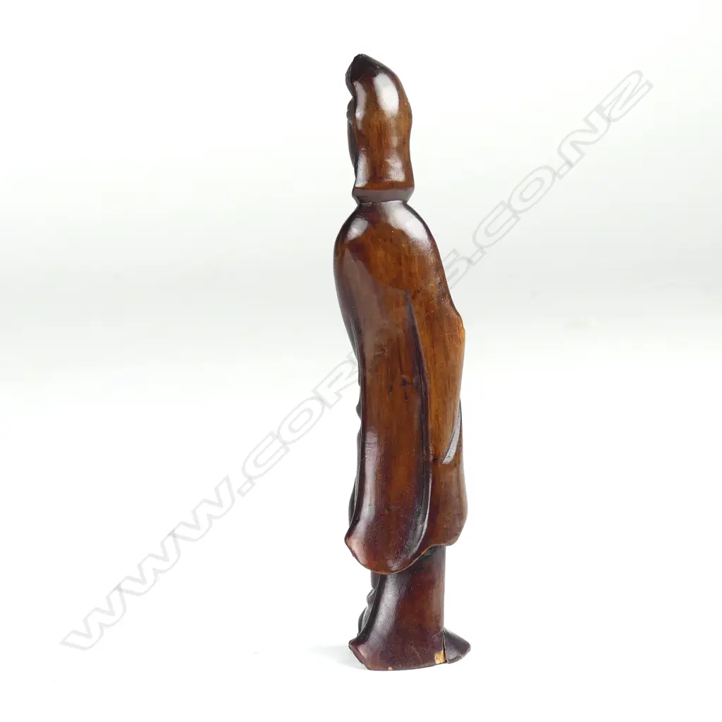 A Chinese carved wooden 'Long Eliza' figure Image 1++