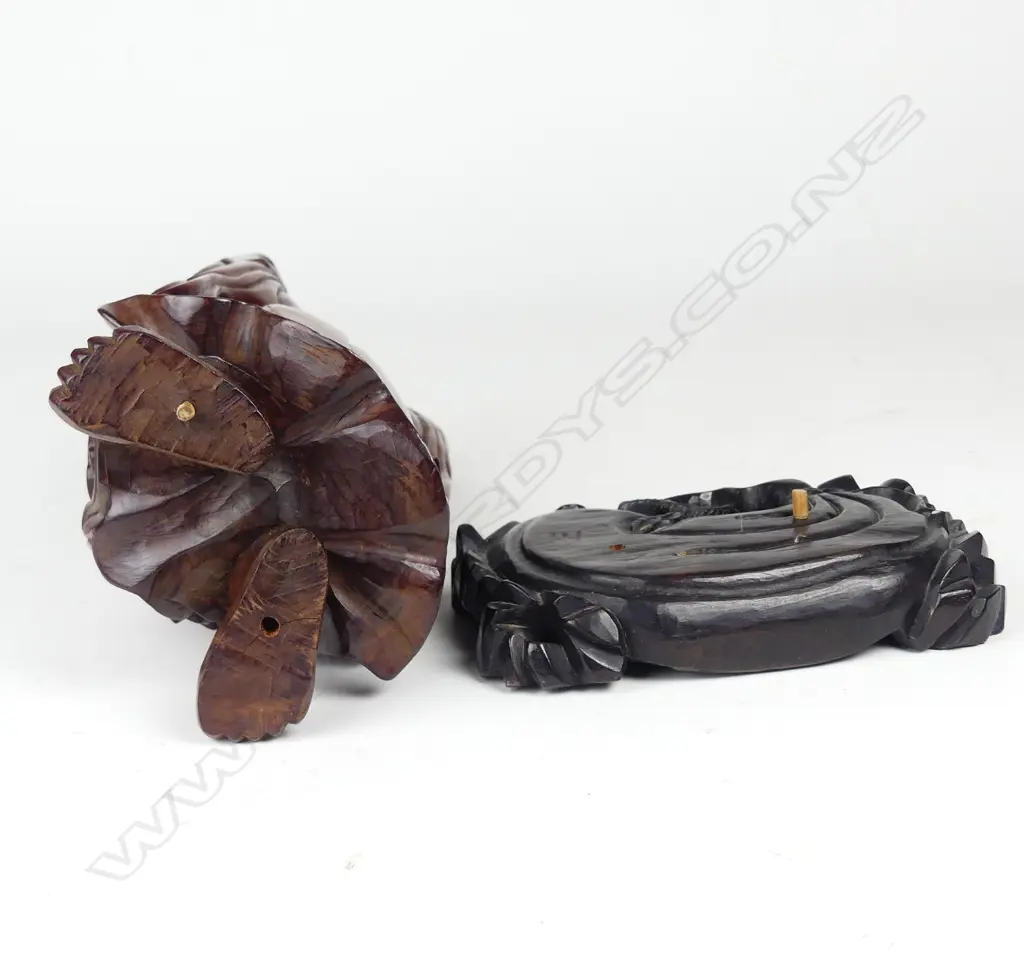 A Chinese rosewood statuette of Budai Image 1++