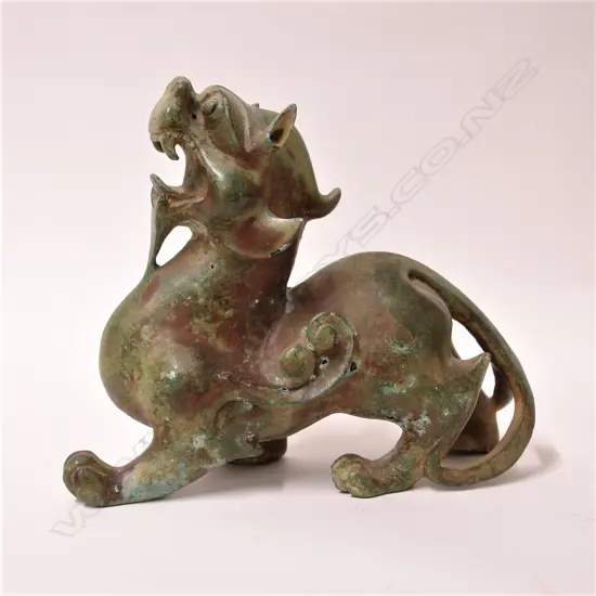 An old Chinese bronze chimera