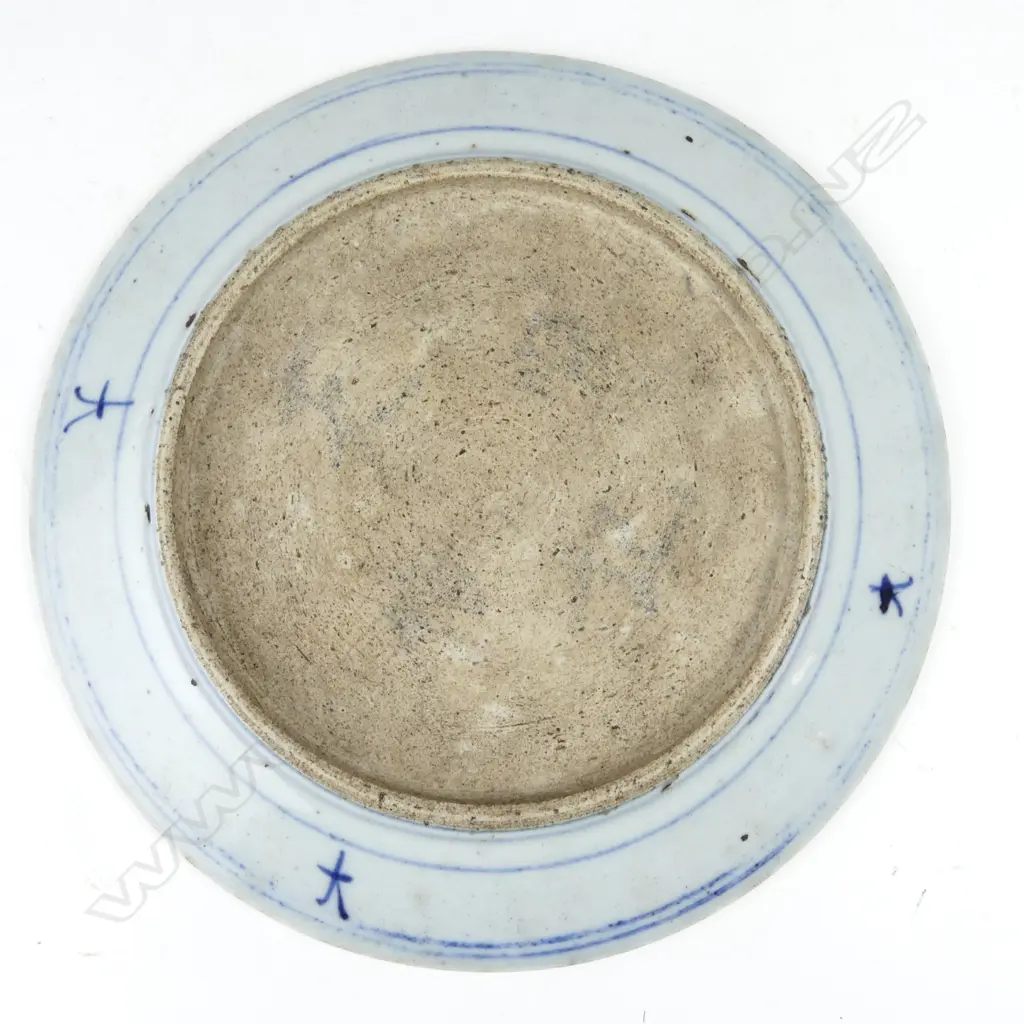 A Chinese blue and white porcelain plate Image 1++