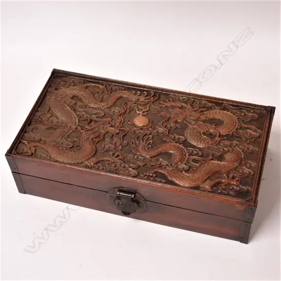 An old Japanese hardwood box