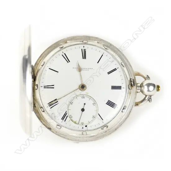 A late Victorian gent's Rotherhams silver hunter pocket watch