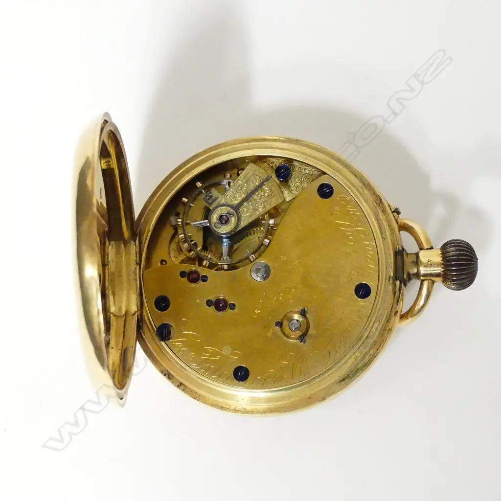 An 18ct gold open face pocket watch Image 1++