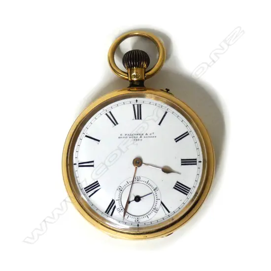 An 18ct gold open face pocket watch