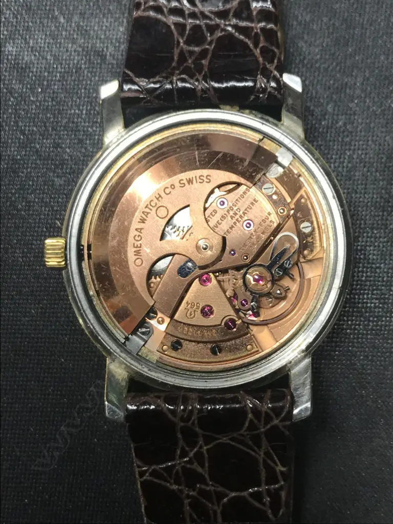 A gent's 14ct gold plate Omega Constellation chronometer wristwatch Image 1++