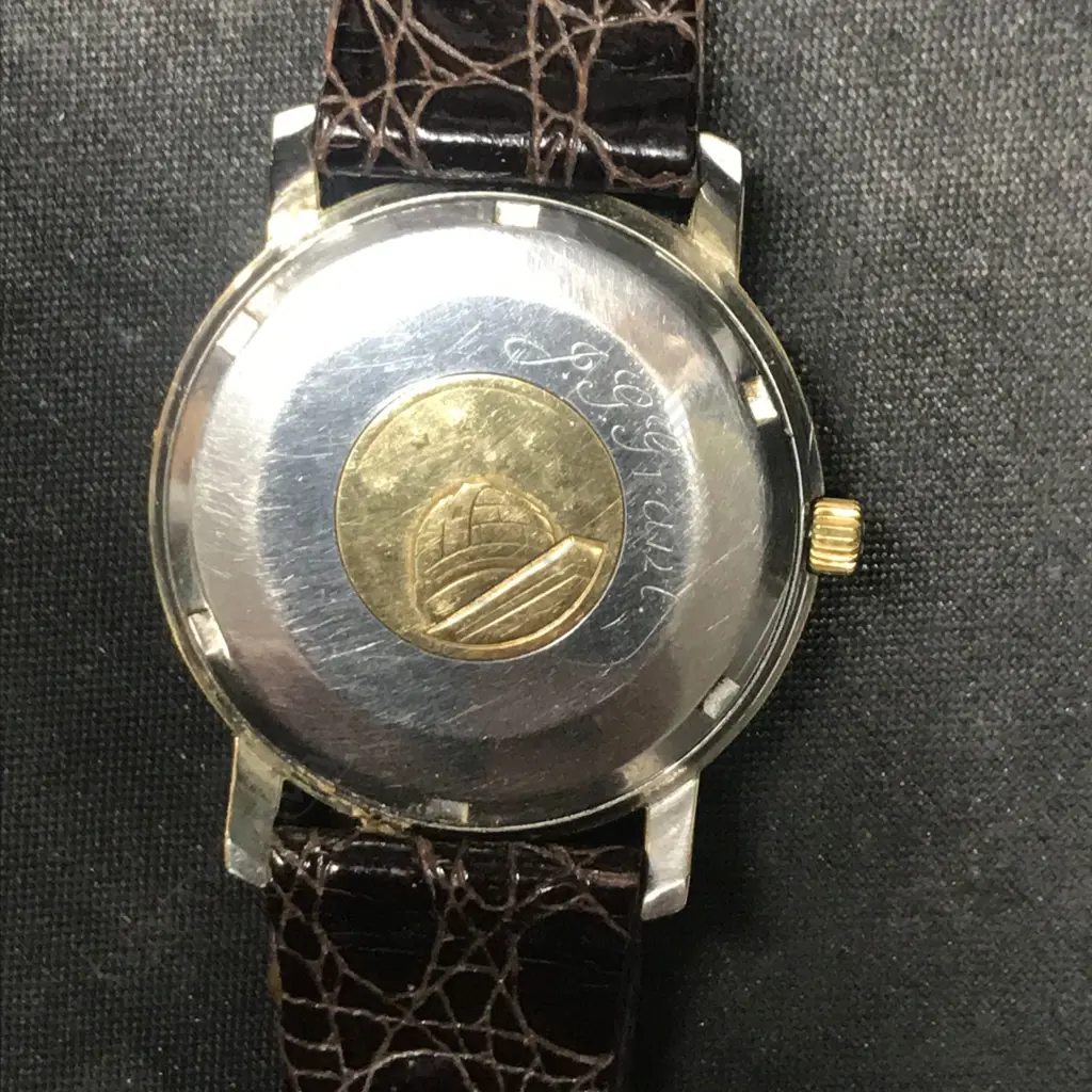 A gent's 14ct gold plate Omega Constellation chronometer wristwatch Image 1++