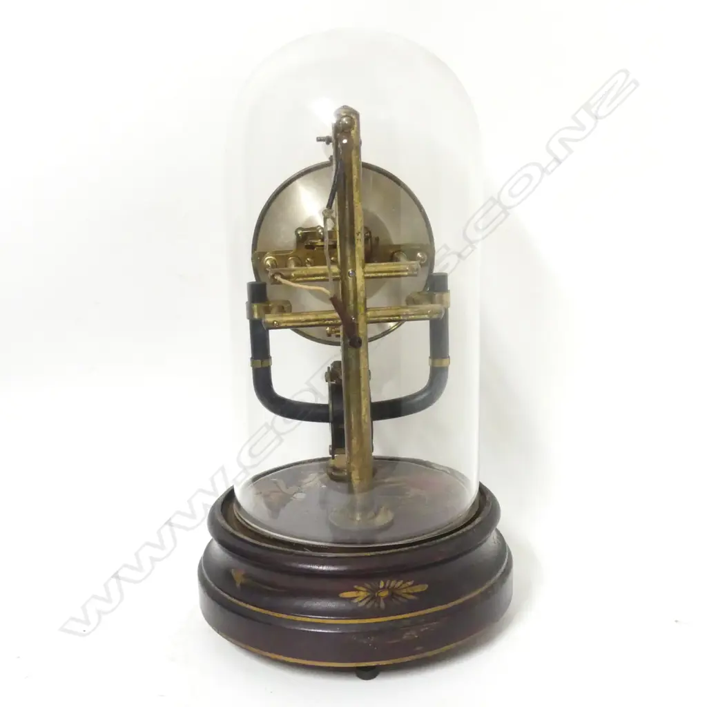 An 800-day Bulle electromechanical clock under glass dome Image 1++