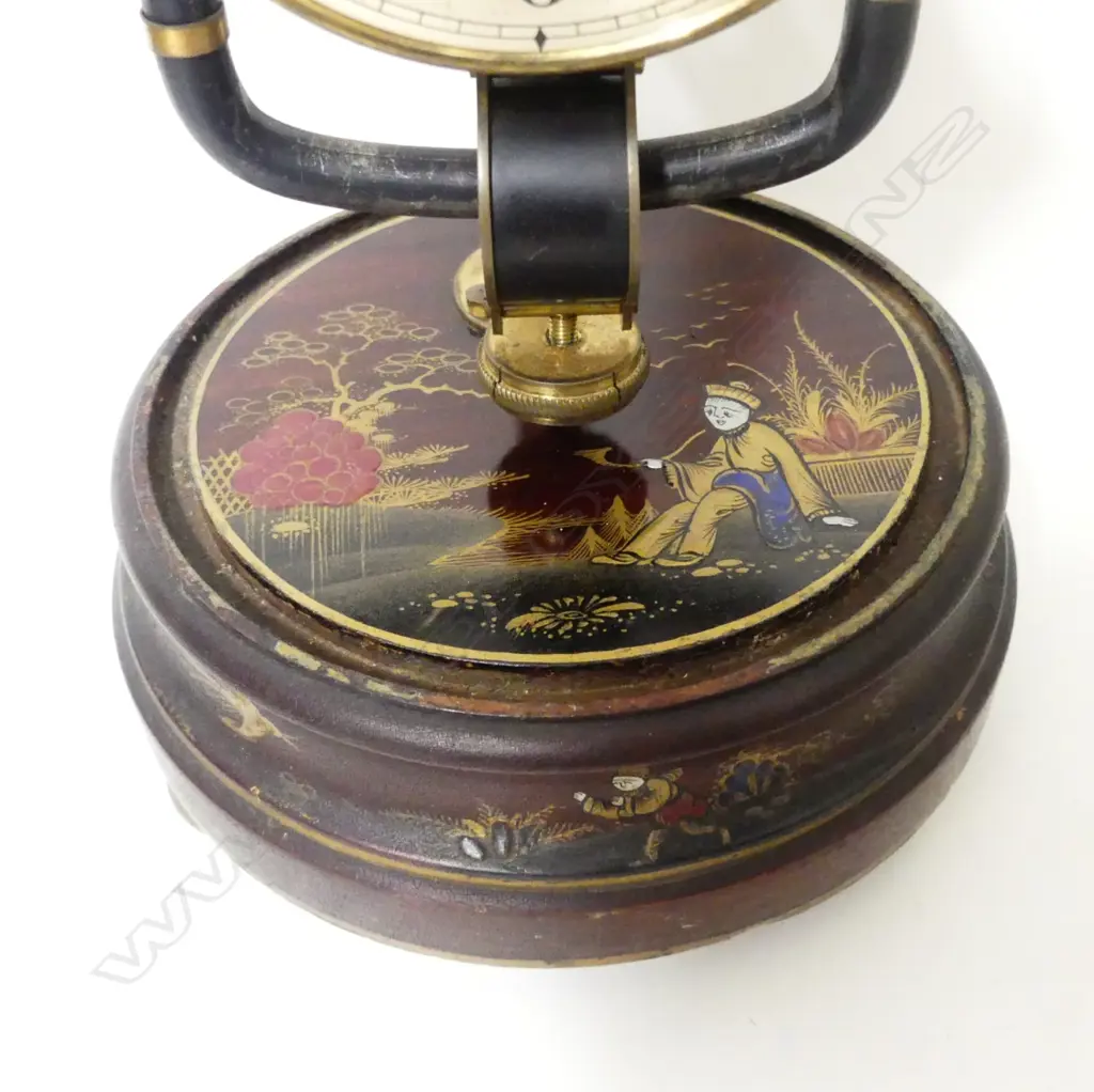 An 800-day Bulle electromechanical clock under glass dome Image 1++
