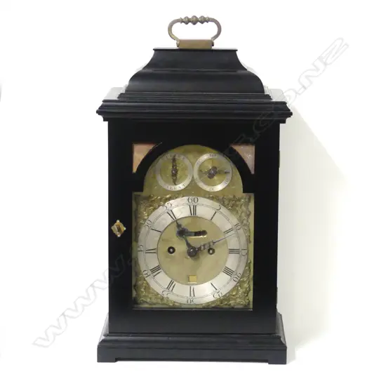 A Georgian bracket clock