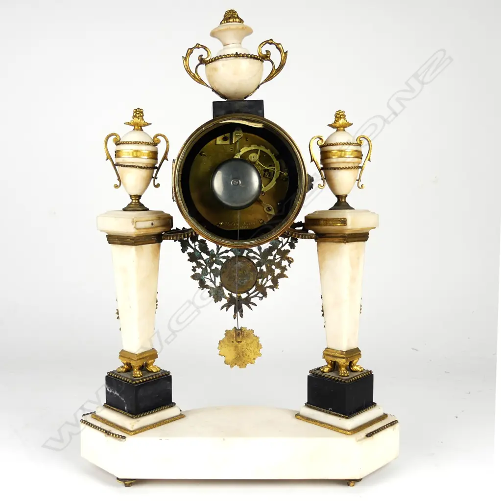 A French Louis XVI portico mantel clock by Nicolas-Alexandre Folin Image 1++