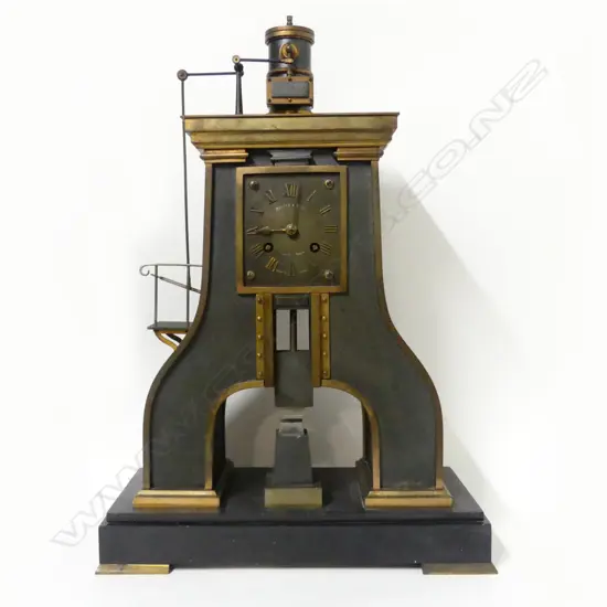A French industrial steam hammer clock