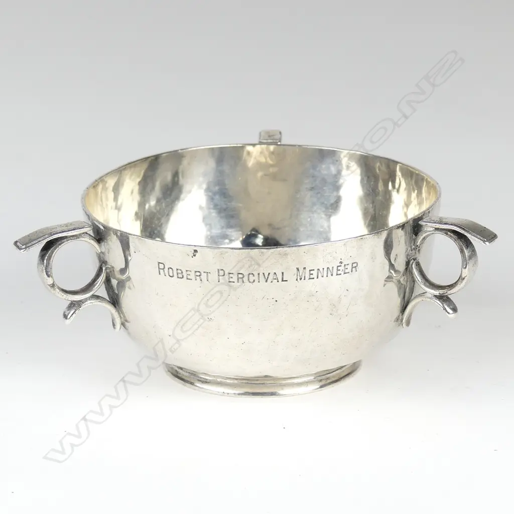 An Edwardian silver Arts and Crafts tyg Image 1++