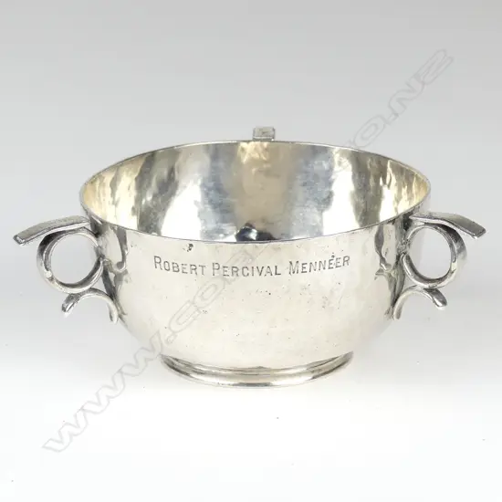 An Edwardian silver Arts and Crafts tyg