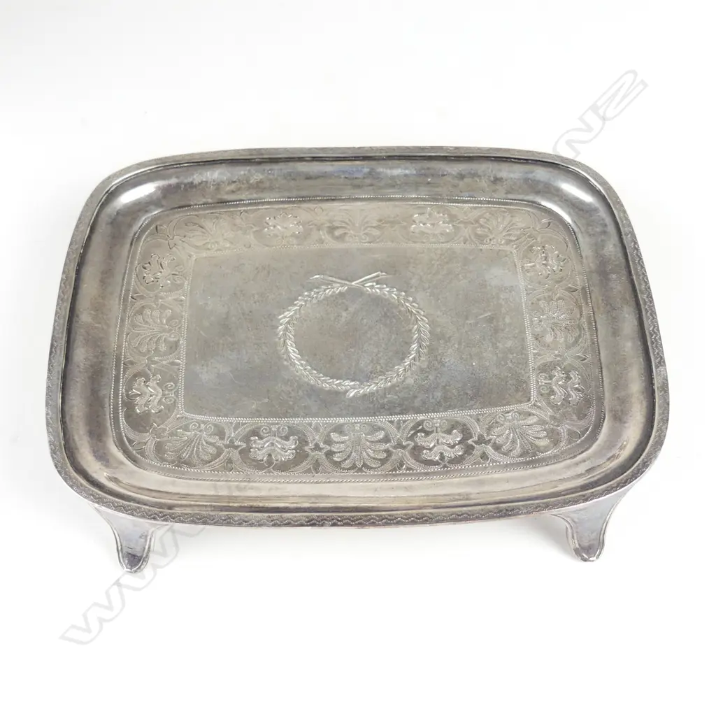A George III Scottish silver four piece tea set Image 1++