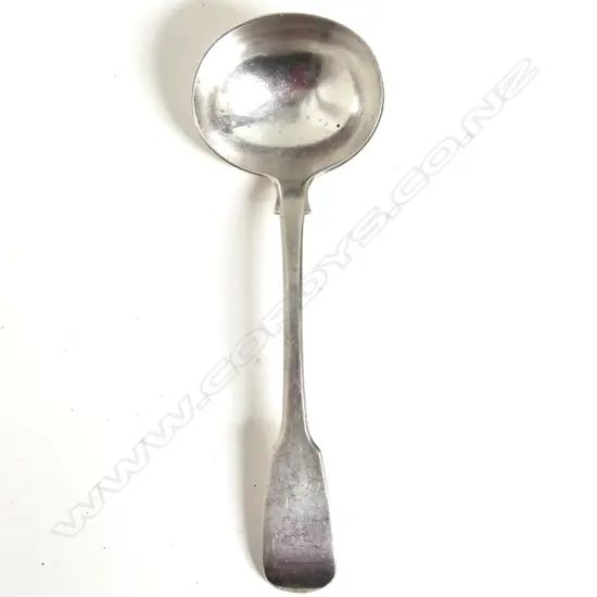 A George IV silver sauce ladle
