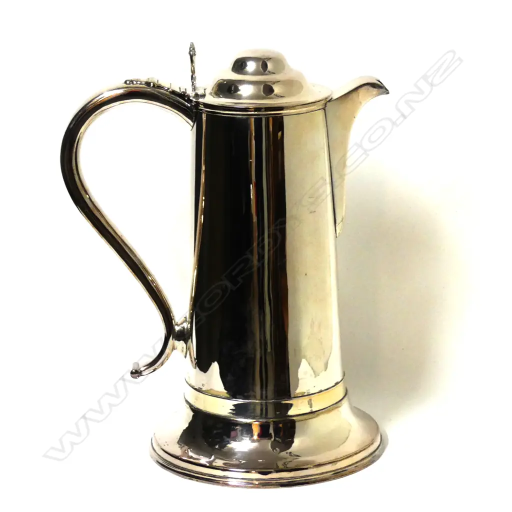 A silver plate wine ewer Image 1++